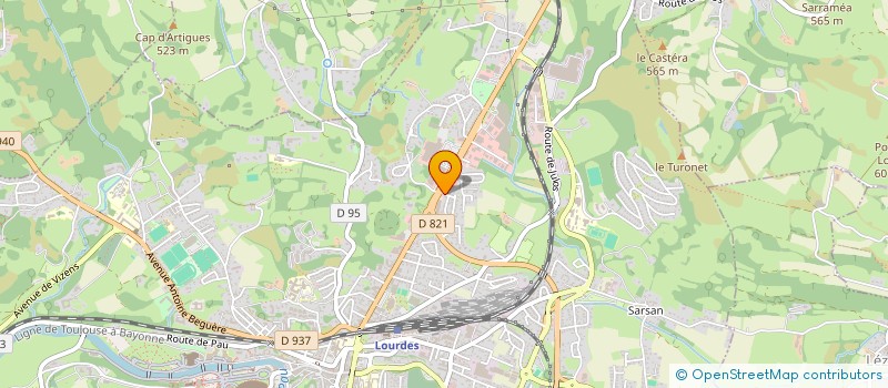 localisation de l'entreprise SCI DUVAL  LOURDES