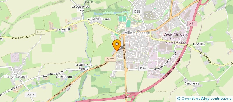 localisation de l'entreprise SCI DUVAL  VILLERS-BOCAGE