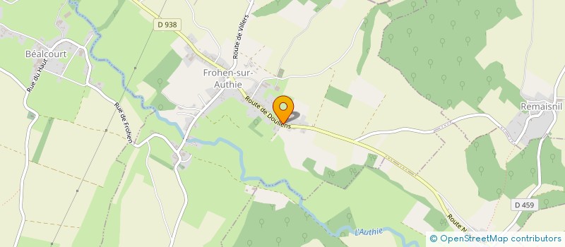 localisation de l'entreprise SCI DUVAL IMMO  FROHEN-SUR-AUTHIE