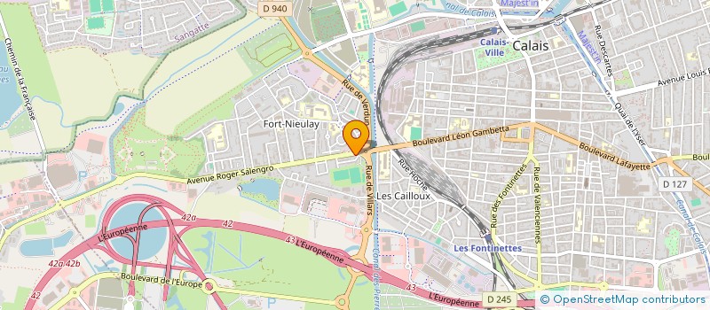 localisation de l'entreprise SCI DUVAL IMMO  CALAIS