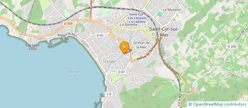 localisation de l'entreprise SCI DUVELLEROY à SAINT-CYR-SUR-MER