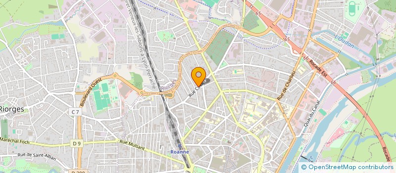 localisation de l'entreprise SCI DUVERGER  ROANNE