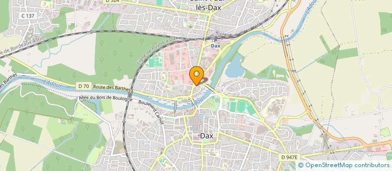 localisation de l'entreprise SCI DUVERGER  DAX