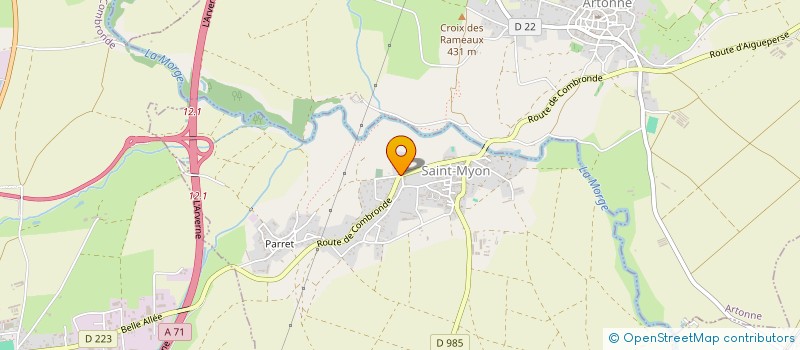 localisation de l'entreprise SCI DUVERNEY  SAINT-MYON