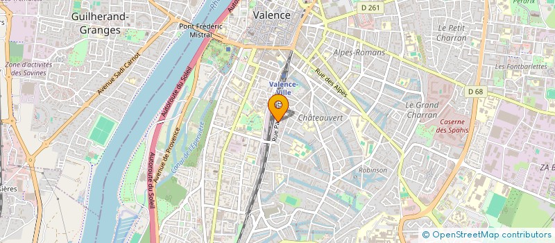 localisation de l'entreprise SCI DUVERNEY MEDICAL à VALENCE