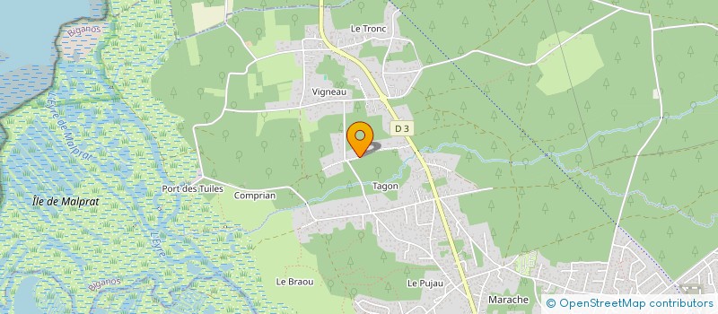 localisation de l'entreprise SCI DUVIGNAC  BIGANOS