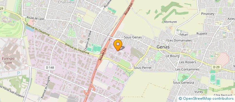 localisation de l'entreprise SCI DUVIMMO  GENAS