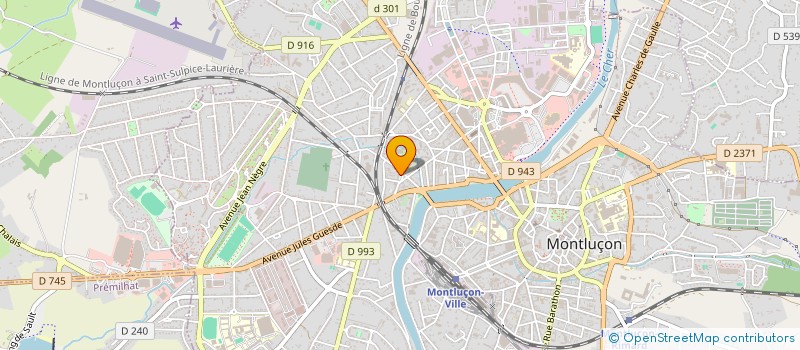 localisation de l'entreprise SCI DUVIMMOB à MONTLUCON