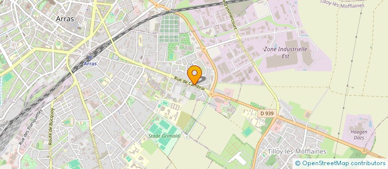 localisation de l'entreprise SCI DUWAT à ARRAS
