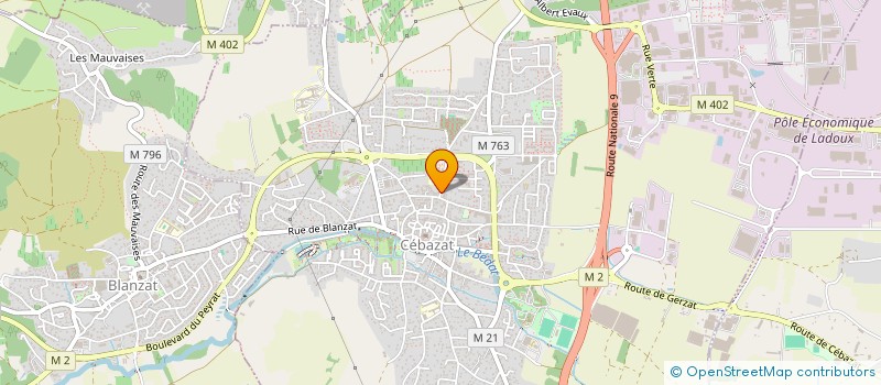 localisation de l'entreprise SCI DUX  CLERMONT-FERRAND