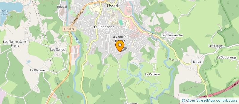 localisation de l'entreprise SCI DUYAR à USSEL