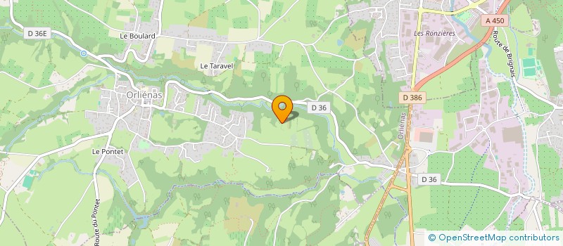 localisation de l'entreprise SCI DV  ORLIENAS