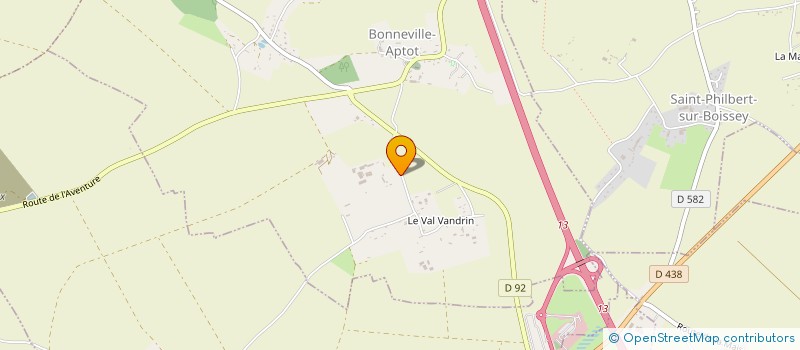 localisation de l'entreprise SCI DV  BONNEVILLE-APTOT