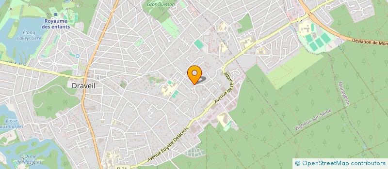 localisation de l'entreprise SCI DV à DRAVEIL