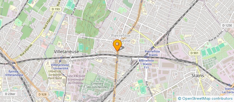 localisation de l'entreprise SCI 'DV ' à PIERREFITTE-SUR-SEINE