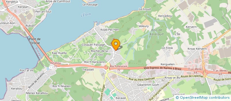 localisation de l'entreprise SCI DV  PLOUGASTEL-DAOULAS