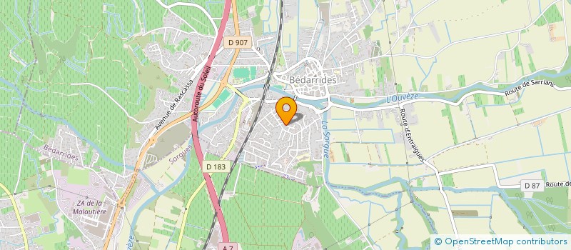 localisation de l'entreprise SCI DV  BEDARRIDES