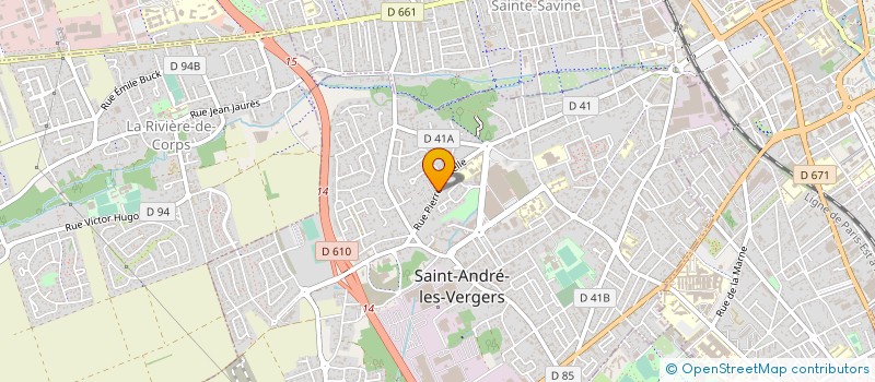 localisation de l'entreprise SCI DV. ROYAL  SAINT-ANDRE-LES-VERGERS