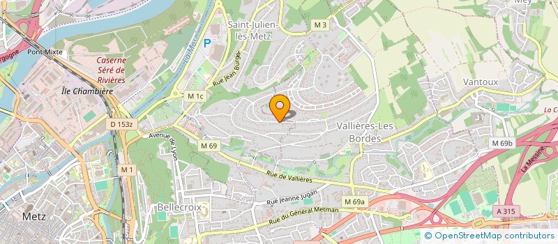 localisation de l'entreprise SCI DV2M à SAINT-JULIEN-LES-METZ