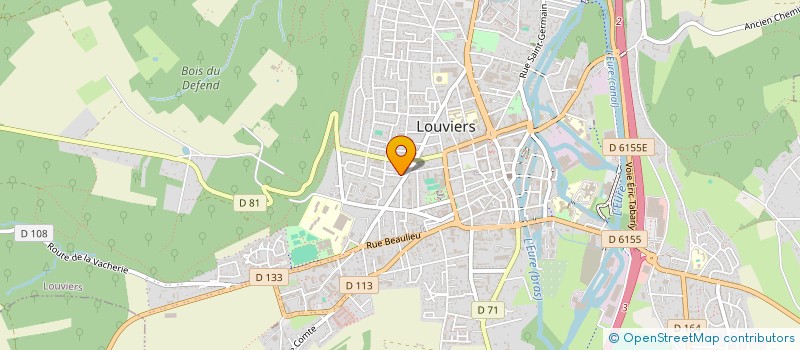 localisation de l'entreprise SCI DVA à LOUVIERS