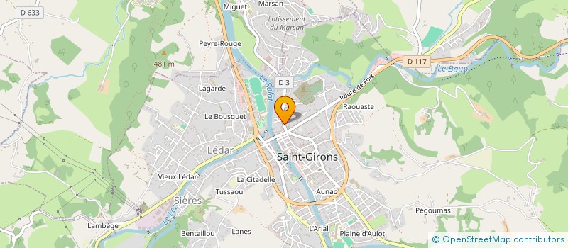 localisation de l'entreprise SCI DVB à SAINT-GIRONS