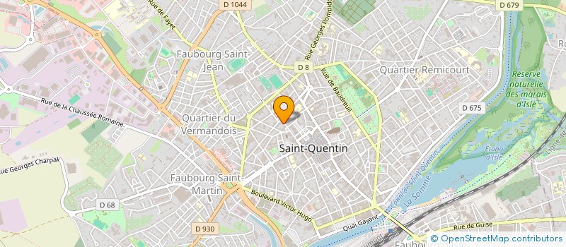 localisation de l'entreprise SCI DVCLIS à SAINT-QUENTIN
