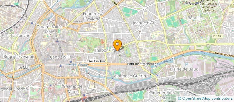 localisation de l'entreprise SCI DVE à RENNES
