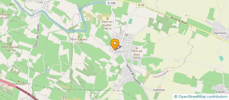 localisation de l'entreprise SCI DVJ  CAUX-ET-SAUZENS