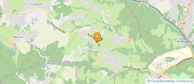 localisation de l'entreprise SCI DVLC  LENTILLY