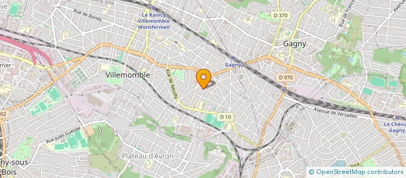 localisation de l'entreprise SCI DVLM à VILLEMOMBLE