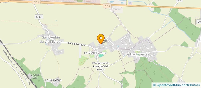 localisation de l'entreprise SCI DVLMC  LE VIEIL-EVREUX