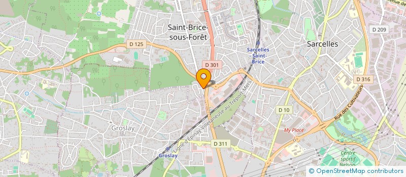 localisation de l'entreprise SCI DVMM à SAINT-BRICE-SOUS-FORET