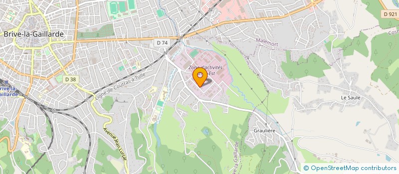 localisation de l'entreprise SCI DVP à BRIVE-LA-GAILLARDE
