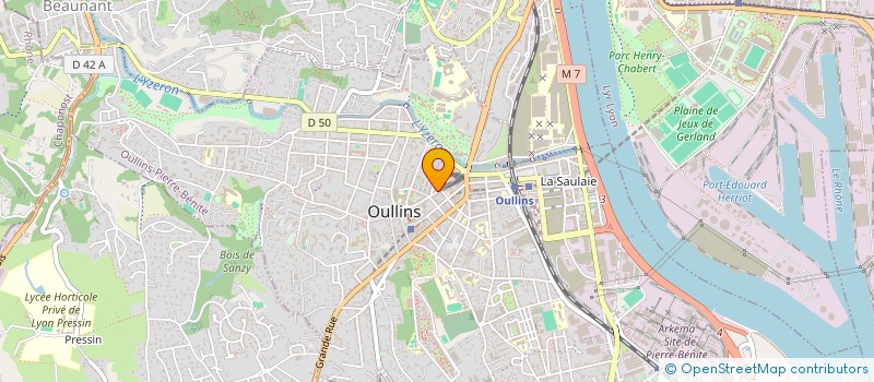 localisation de l'entreprise SCI DWINGU  OULLINS-PIERRE-BENITE