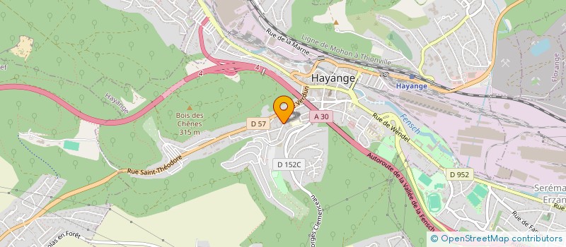 localisation de l'entreprise SCI DWT  HAYANGE