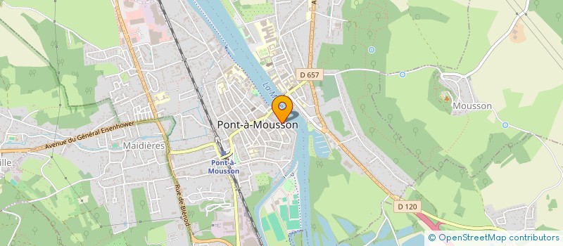 localisation de l'entreprise SCI DXY  PONT-A-MOUSSON