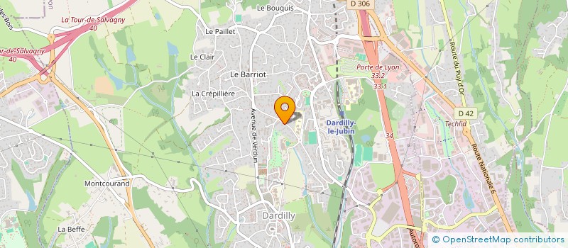 localisation de l'entreprise SCI DYAMM  DARDILLY