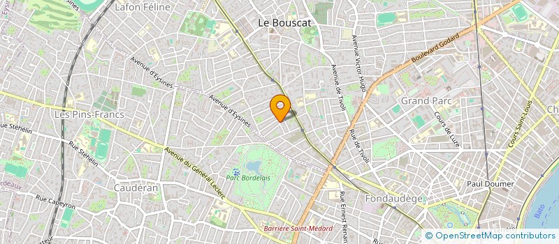 localisation de l'entreprise SCI DYBOUR 1  LE BOUSCAT