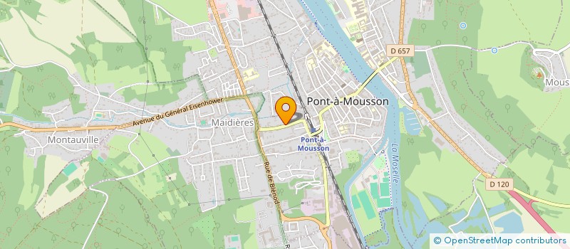 localisation de l'entreprise SCI DYCA  PONT-A-MOUSSON