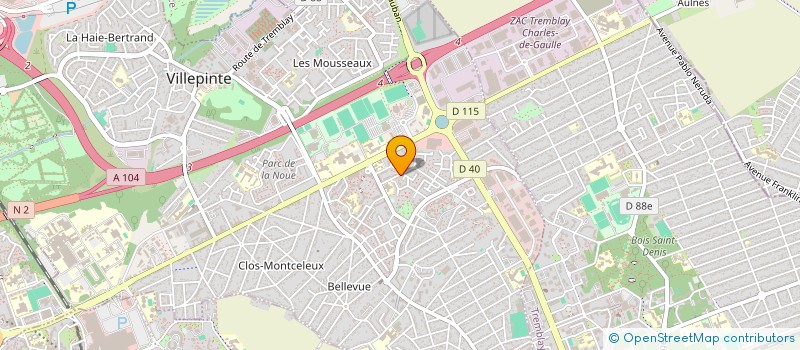 localisation de l'entreprise SCI DYLAN-HAI à VILLEPINTE