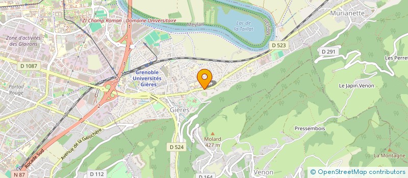 localisation de l'entreprise SCI DYLANE  GIERES