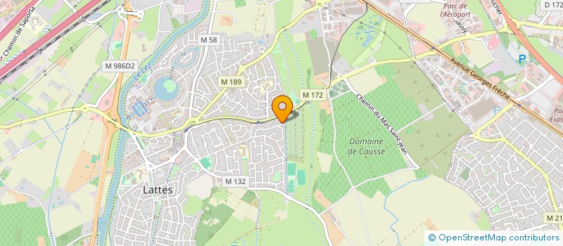 localisation de l'entreprise SCI DYLHAN à LATTES