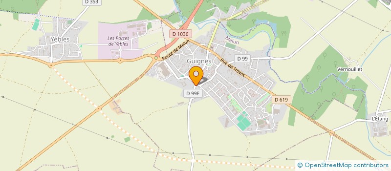 localisation de l'entreprise SCI DYLTIF  GUIGNES