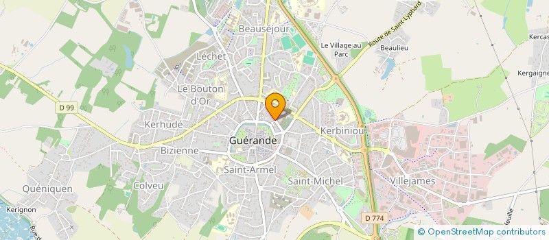 localisation de l'entreprise SCI DYLVIC  GUERANDE