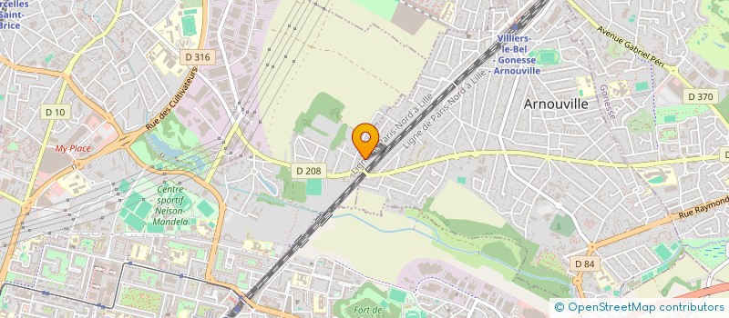 localisation de l'entreprise SCI DYM  ARNOUVILLE