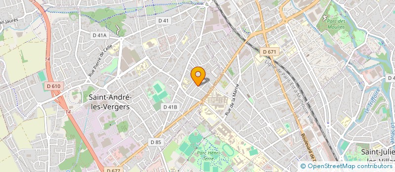 localisation de l'entreprise SCI DYNA  SAINT-ANDRE-LES-VERGERS