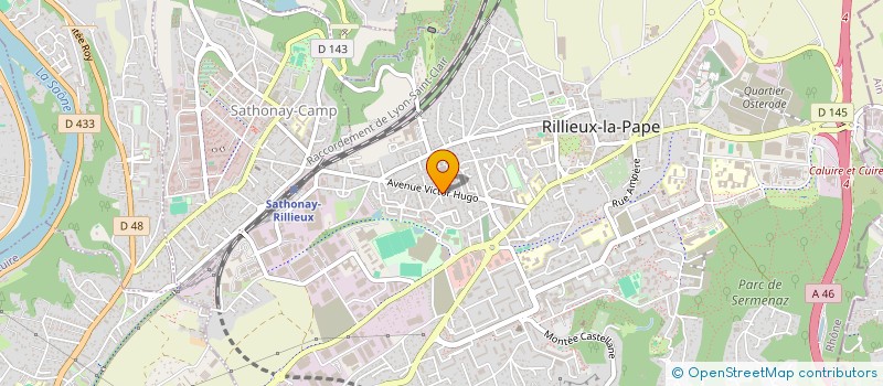 localisation de l'entreprise SCI DYNABIO DU LOUP PENDU  RILLIEUX-LA-PAPE