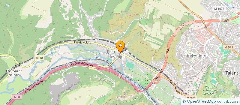 localisation de l'entreprise SCI DYNDIMO  PLOMBIERES-LES-DIJON