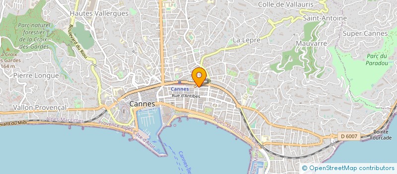 localisation de l'entreprise SCI DYONISOS à CANNES