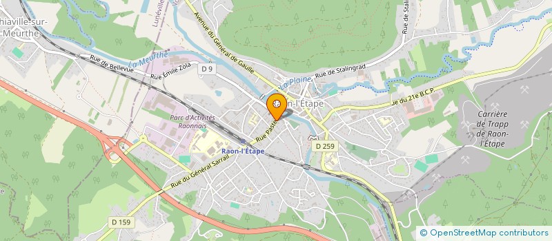 localisation de l'entreprise SCI DYONISOS  RAON-L'ETAPE